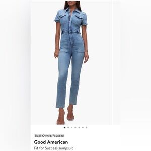 Good American Women’s ‘Fit For Success’ Jumpsuit - Denim - Size 1
